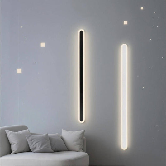 Waterproof Linear Wall Light for Corridor/Staircase, IP65 illuminating a modern interior with soft lighting.