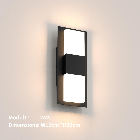 New LED Waterproof Wall Lamp - Super Bright Outdoor Porch, Garden, and Vanity Light