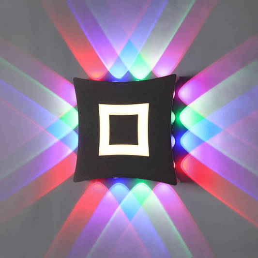 LED Waterproof Wall Light - Modern Minimalist Indoor/Outdoor Ambient Lighting with Multi-Color Effects