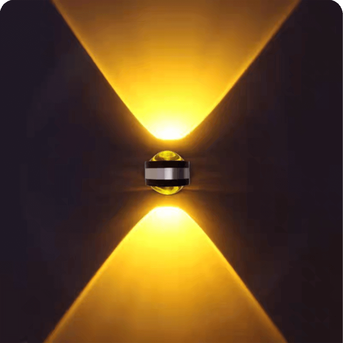 Modern LED Wall Light Crystal Aluminum- Dual-Sided  Up/Down Lighting