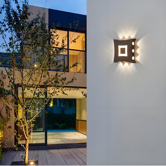 LED Waterproof Wall Light - Modern Minimalist Indoor/Outdoor Ambient Lighting with Multi-Color Effects