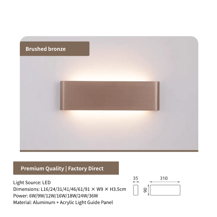 Modern LED Strip Light, Bedroom Stairway Wall Background Wall Lamp,