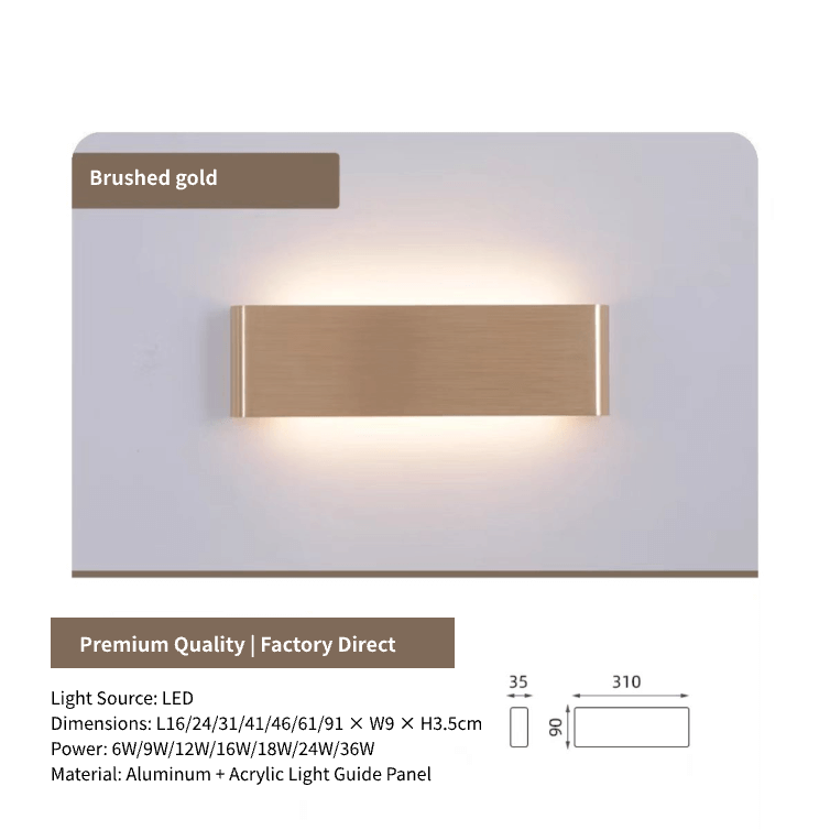 Modern LED Strip Light, Bedroom Stairway Wall Background Wall Lamp,