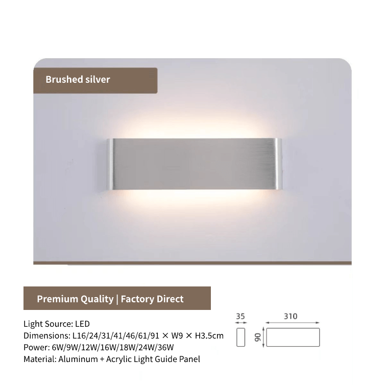 Modern LED Strip Light, Bedroom Stairway Wall Background Wall Lamp,