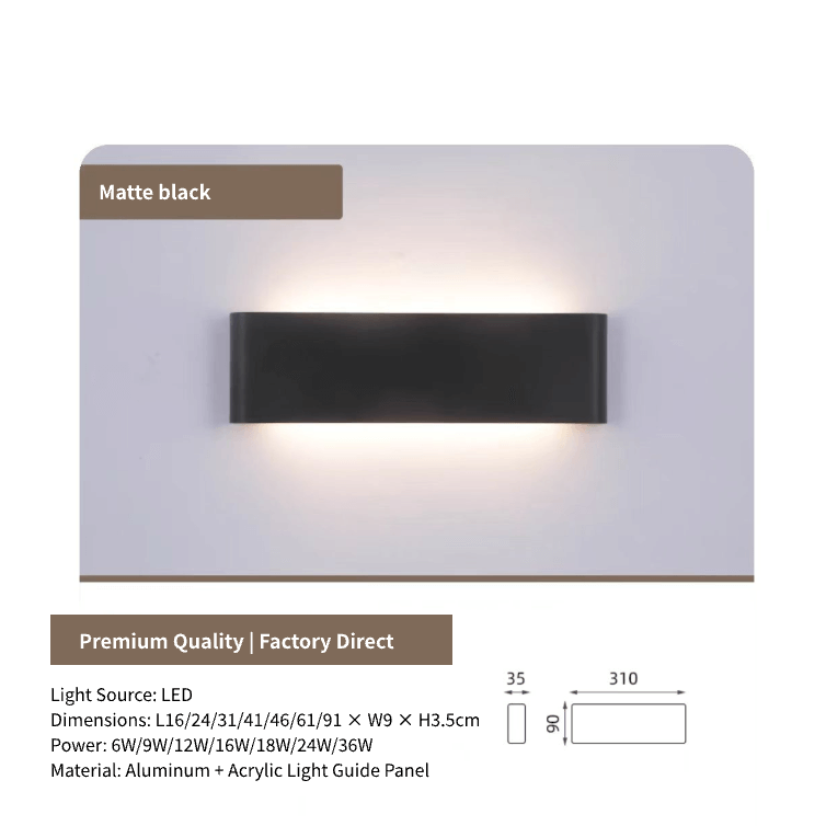 Modern LED Strip Light, Bedroom Stairway Wall Background Wall Lamp,