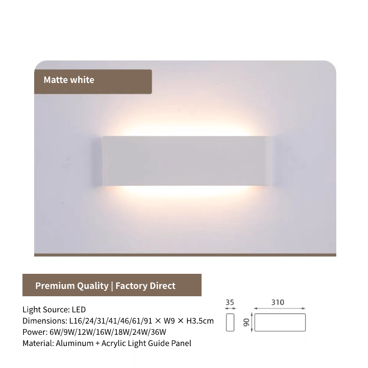 Modern LED Strip Light, Bedroom Stairway Wall Background Wall Lamp,