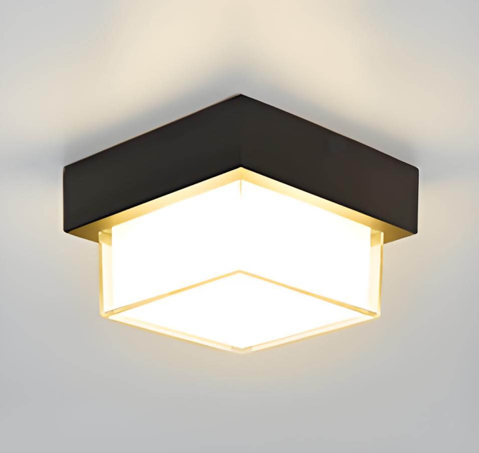 Modern minimalist outdoor LED wall light, waterproof design for stylish exterior illumination.