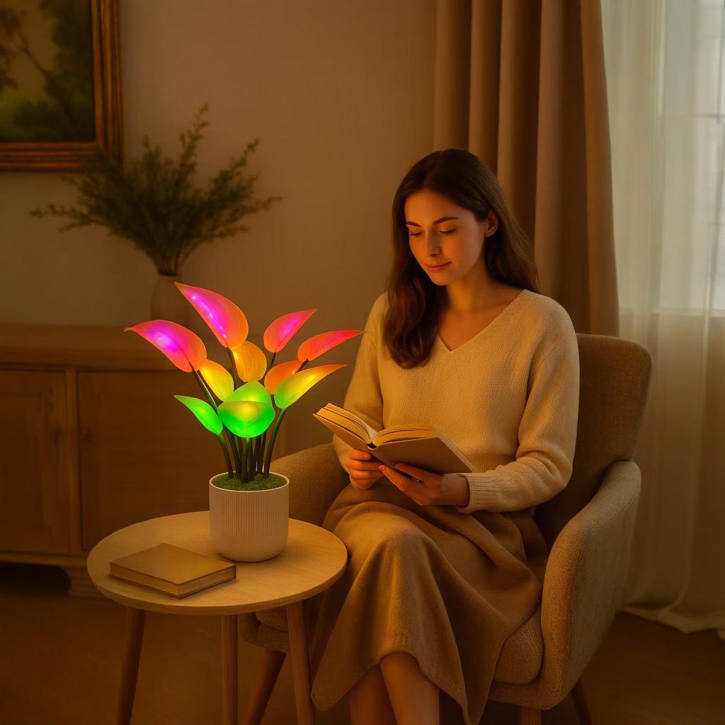 LUMIO RGB Tabletop LED Plant | Modern Decorative Ambient Light