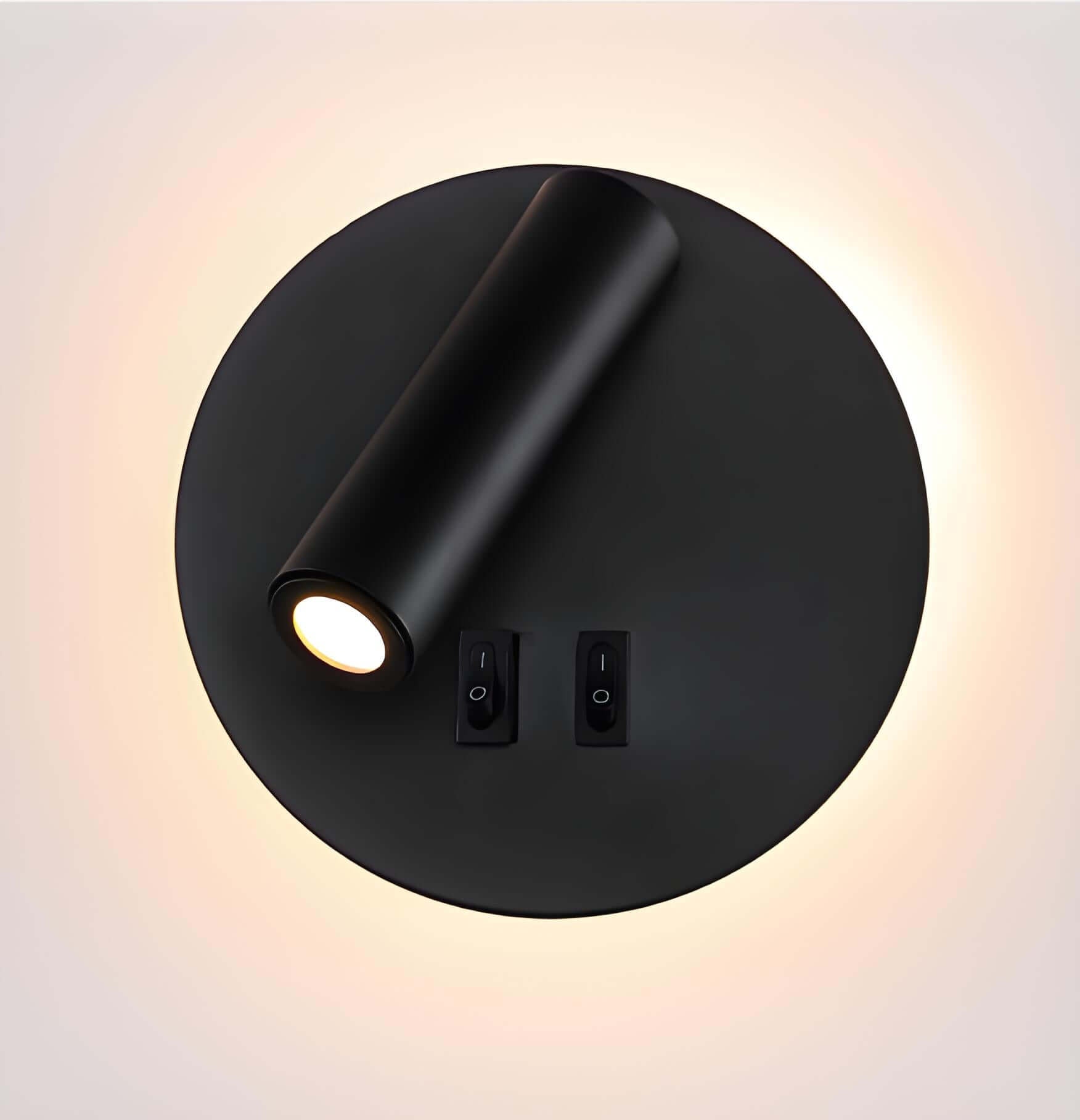 rotatable LED reading wall lamp –  Dual-Head Dual Control with adjustable lampshade and dual light sources.