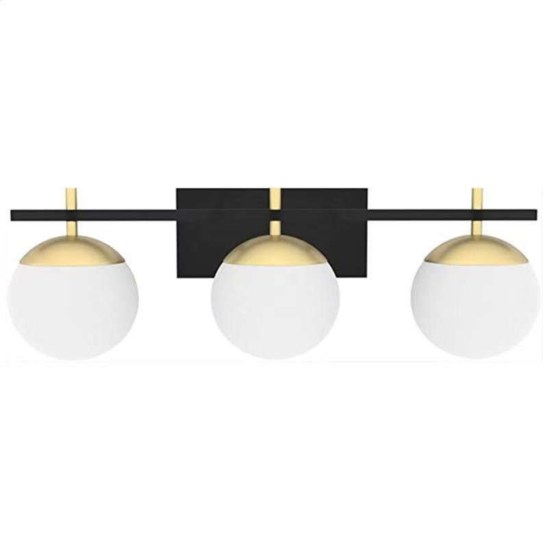Round Glass Sphere Wall Lamp for Bedroom, Bathroom, and Accent Wall